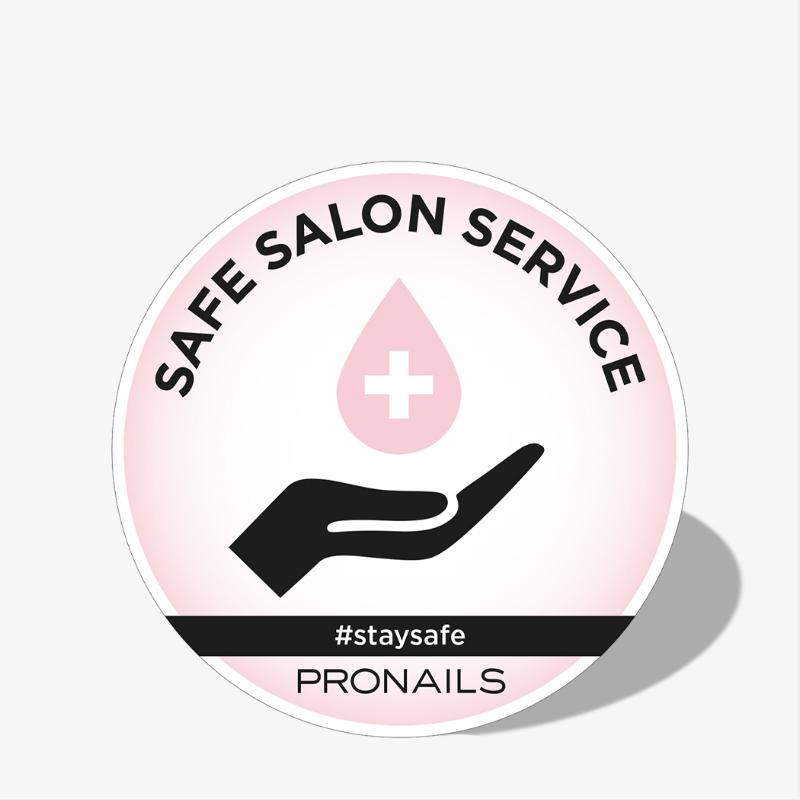Safe Salon Window Sticker 20 cm